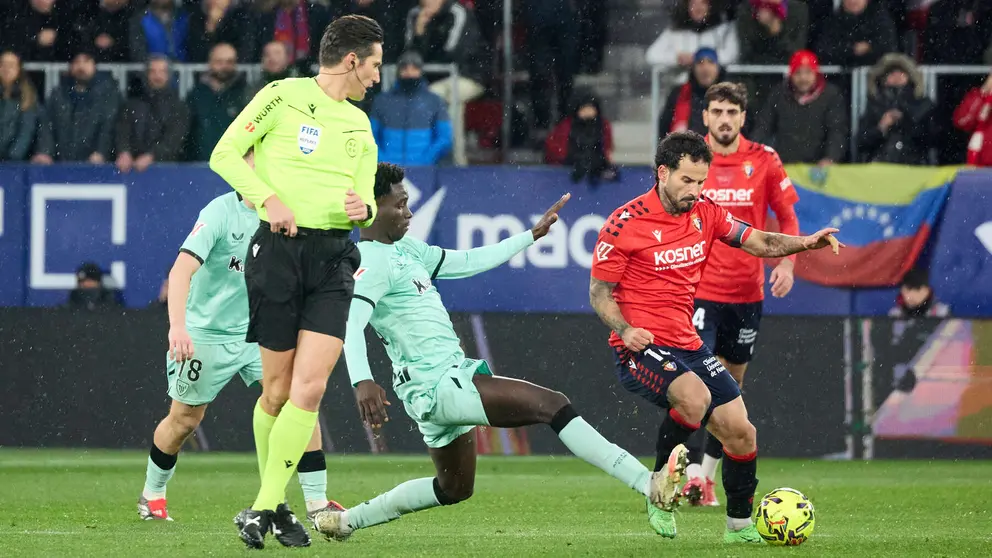 Partido de La Liga EA Sports entre CA Osasuna y Athletic Club disputado en el estadio de El Sadar en Pamplona. I&Ntilde;IGO ALZUGARAY