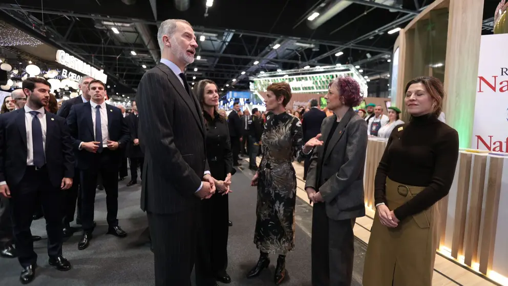 Los Reyes Felipe VI y Letizia visitan el stand de Navarra en FITUR. GOBIERNO DE NAVARRA