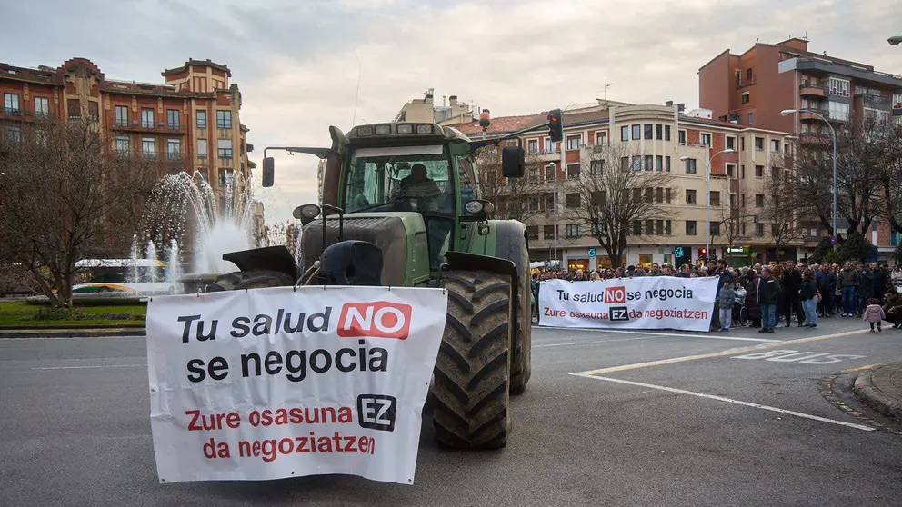 Imagen de archivo de una reciente manifestaci&oacute;n de UAGN en Pamplona. I&Ntilde;IGO ALZUGARAY