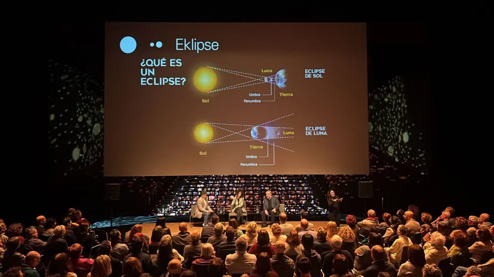 Imagen de jornada explicativa sobre los eclipses. PLANETARIO DE PAMPLONA