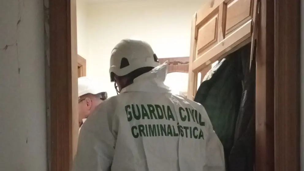 Investigaci&oacute;n en una explosi&oacute;n ocurrida en una vivienda de Obanos. GUARDIA CIVIL