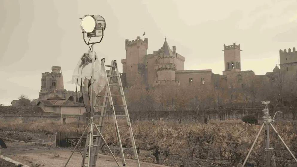 Exteriores del Castillo de Olite donde se han grabado diferentes escenas de la pel&iacute;cula Crave. ROC&Iacute;O SABI&Aacute;N