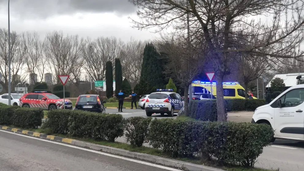 Imagen del accidente ocurrido esta tarde. CEDIDA