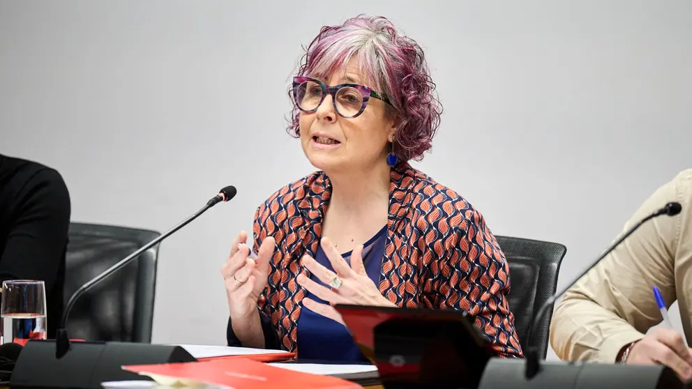 La consejera de Cultura, Deporte y Turismo informa sobre los resultados de la auditor&iacute;a externa encargada por Parquenasa relativos a las adjudicaciones de obra en el parque Sendaviva en 2023. PABLO LASAOSA