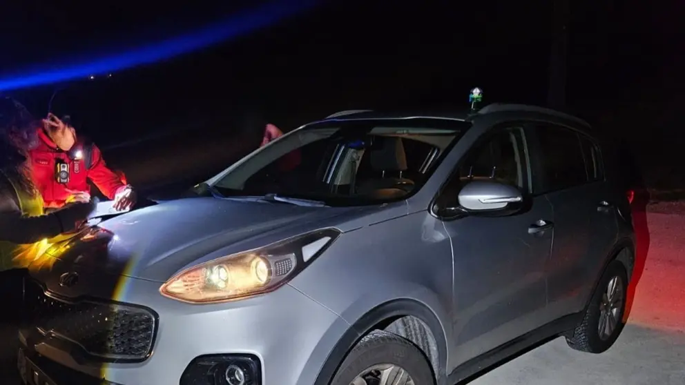 Imagen de accidente atendido este fin de semana. POLIC&Iacute;A FORAL