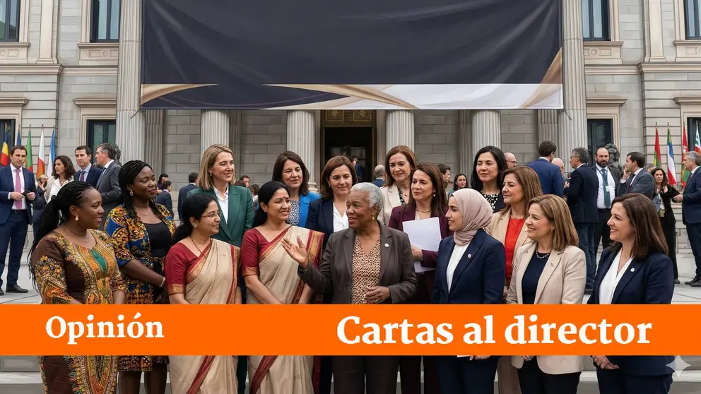 Imagen generada por IA de mujeres en pol&iacute;tica
