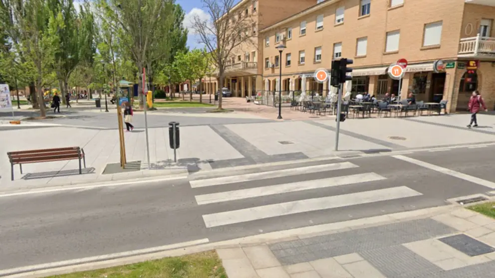 Imagen del paso de peatones donde tuvo lugar el accidente. GOOGLE MAPS