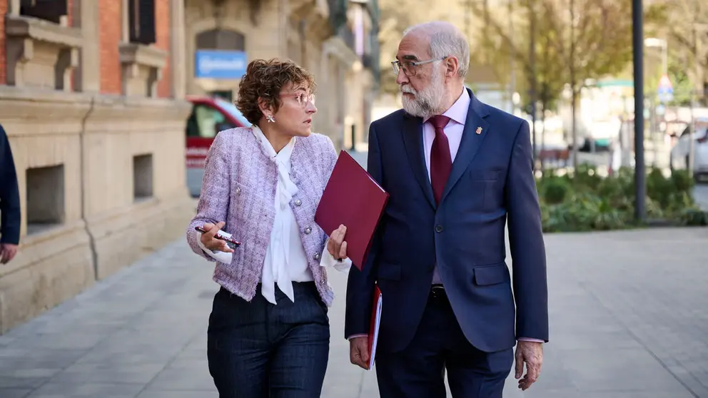 Comparecencia para que la presidenta del Gobierno de Navarra, Mar&iacute;a Chivite, informe sobre las listas de espera de primera consulta e intervenciones quir&uacute;rgicas. PABLO LASAOSA