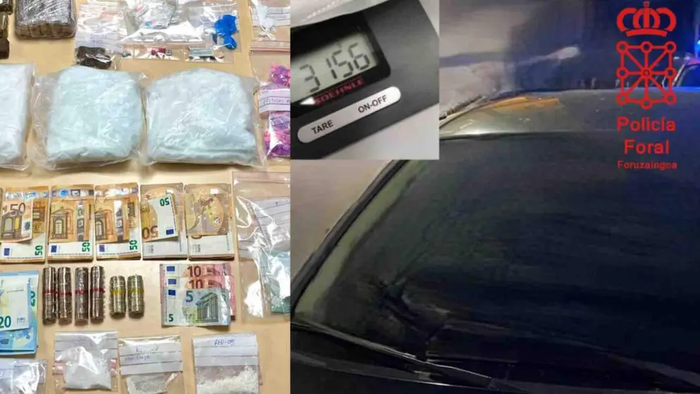 Imagen del material incautado en la operaci&oacute;n. POLIC&Iacute;A FORAL DE NAVARRA
