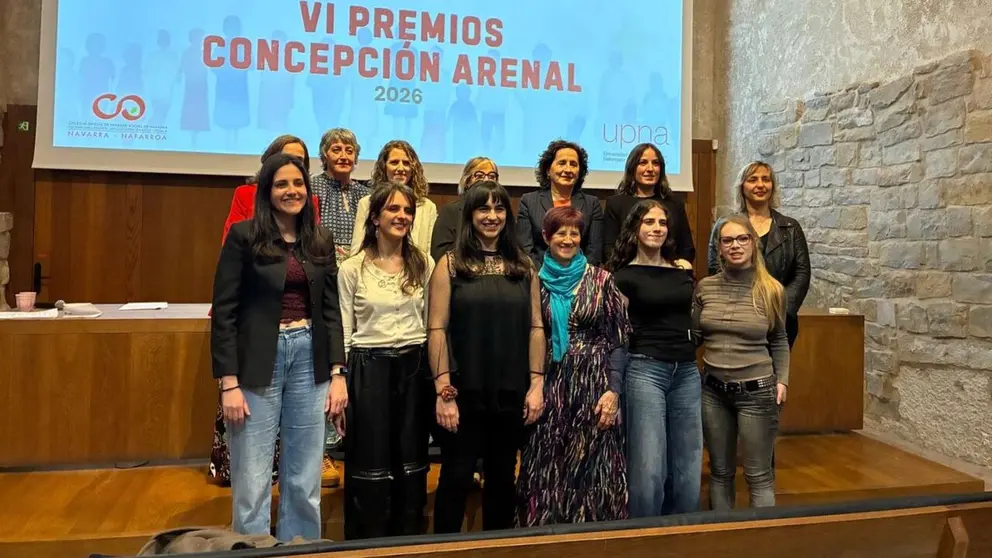 Las premiadas en los en los Premios Concepci&oacute;n Arenal 2026. COLEGIO OFICIAL DE TRABAJO SOCIAL DE NAVARRA