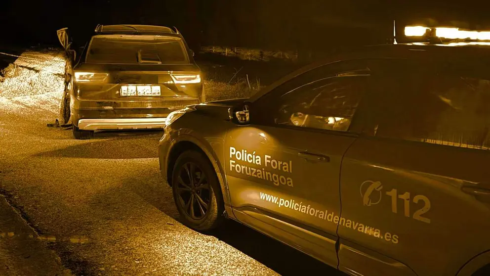 Momento de la intervenci&oacute;n con el menor fugado en Beri&aacute;in. POLIC&Iacute;A FORAL