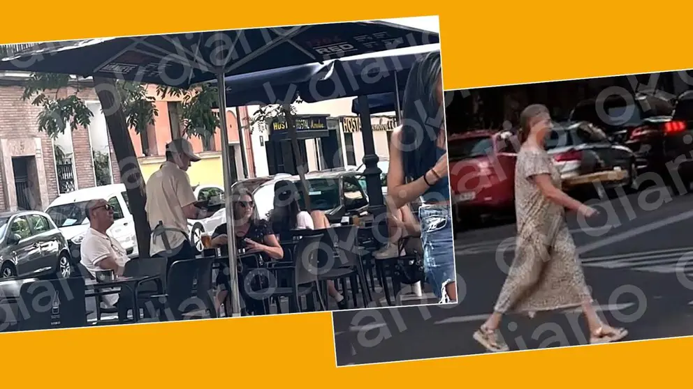 Paqui, la mujer de Santos Cerd&aacute;n, en las im&aacute;genes publicadas por OKDiario que demuestran que puede andar perfectamente, a pesar de cobrar una pensi&oacute;n de invalidez