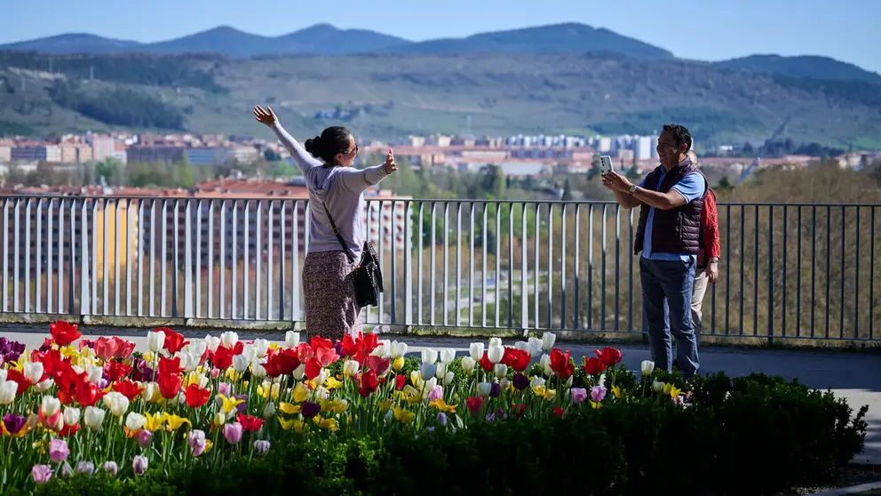 La primavera llega a Pamplona en 2026. PABLO LASAOSA