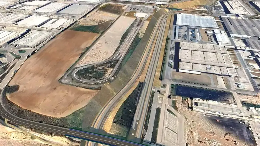 Desmonte entre los pol&iacute;gonos de Landaben y Arazuri-Orkoien. GOBIERNO DE NAVARRA