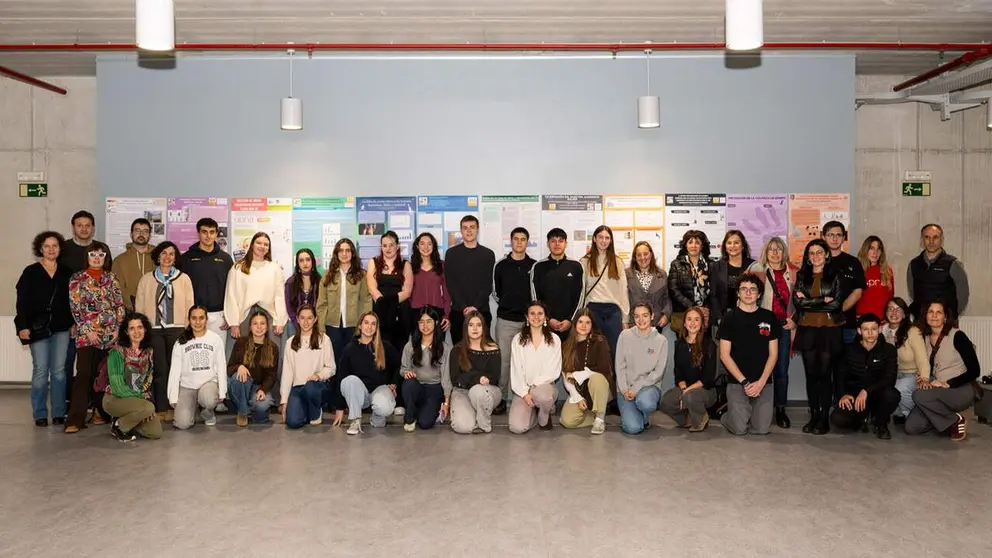 Estudiantes participantes en el Bachillerato de Investigaci&oacute;n. UPNA