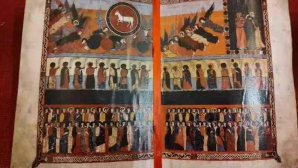 Foto del C&oacute;dice Beato de Li&eacute;bana. ARZOBISPADO DE PAMPLONA