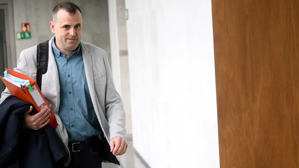 Comparecencia de Rub&eacute;n Go&ntilde;i Urroz, miembro del &oacute;rgano de contrataci&oacute;n de las obras del Navarra Arena, en la Comisi&oacute;n de Investigaci&oacute;n sobre licitaci&oacute;n y adjudicaci&oacute;n de obras p&uacute;blicas del Gobierno Foral. I&Ntilde;IGO ALZUGARAY