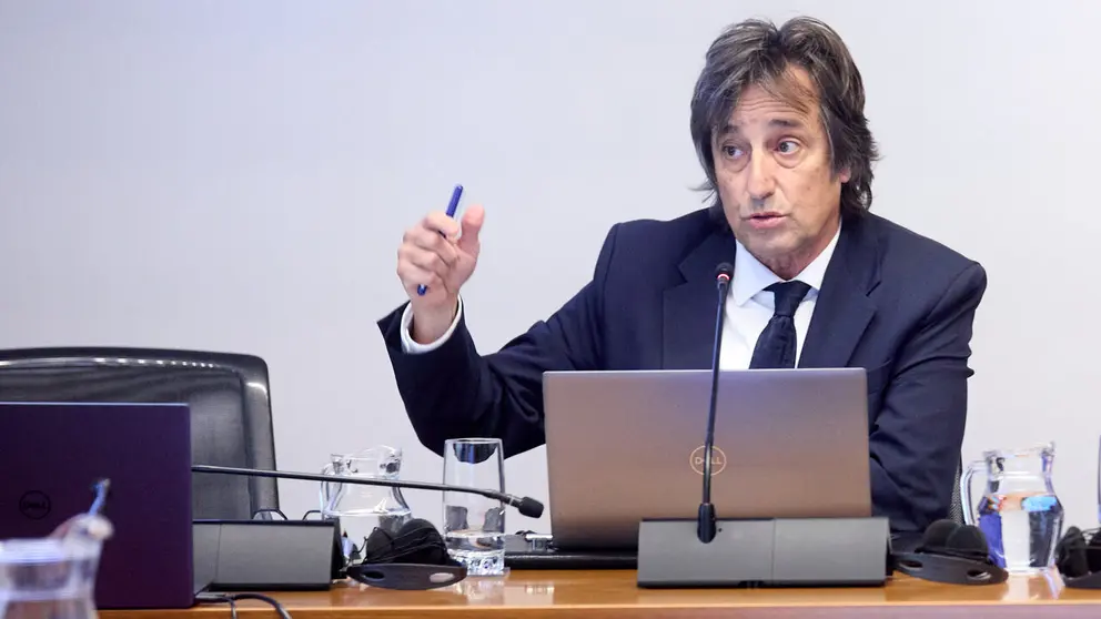 Comparecencia para que Miguel &Aacute;ngel Aurrecoechea explique las discrepancias entre el informe de cuentas generales de 2024 elaborado por &eacute;l y el firmado por el presidente de la C&aacute;mara de Comptos.  I&Ntilde;IGO ALZUGARAY