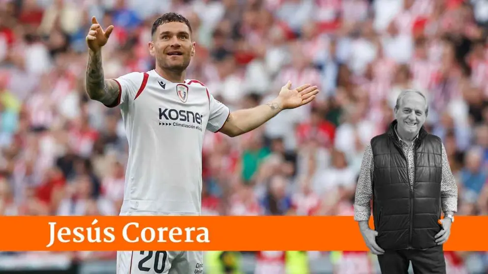 El defensa Osasuna Javi Gal&aacute;n en el partido contra el Athletic de Bilbao. EFE/ Miguel To&ntilde;a