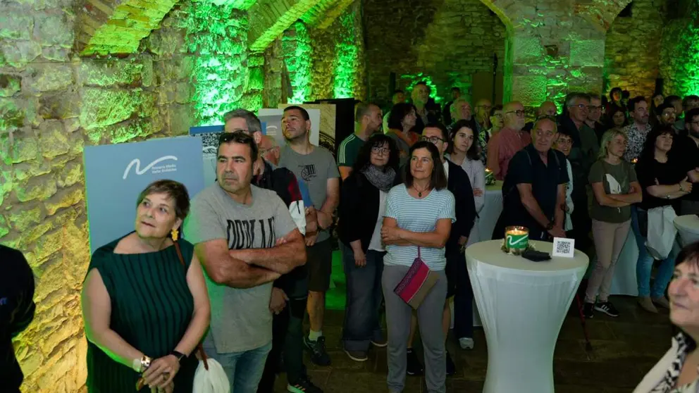 Asistentes al evento de la marca turística Navarra Media en Casa Lakoak. CEDIDA