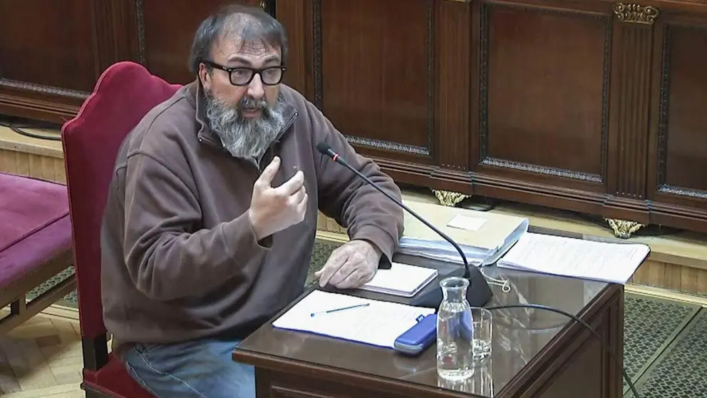 Captura de video de la se&ntilde;al del Tribunal Supremo, de un momento de la declaraci&oacute;n de Koldo Garc&iacute;a. EFE/Se&ntilde;al Tribunal Supremo