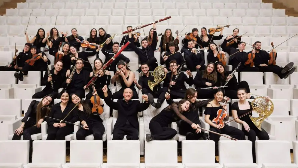 Orquesta del CSMN en el Auditorio Fernando Remacha. CONSERVATORIO SUPERIOR DE M&Uacute;SICA DE NAVARRA