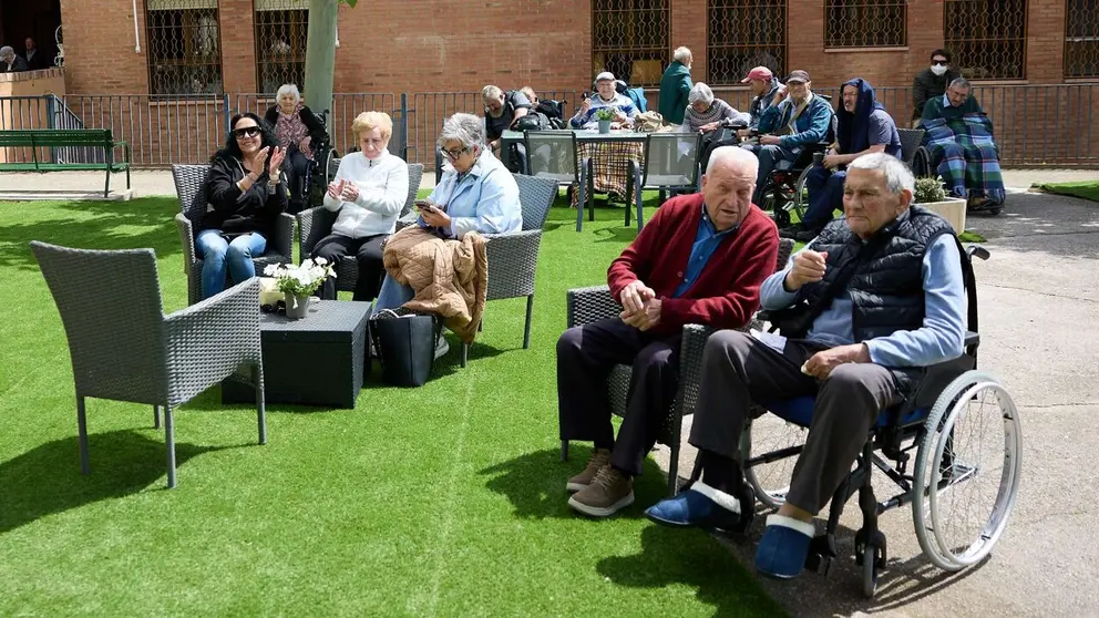 Personas usuarias de la residencia de Cascante. GOBIERNO DE NAVARRA