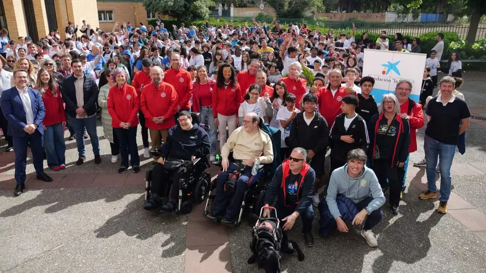 Jornada por la inclusi&oacute;n en el deporte celebrada hoy en Tudela. FUNDACI&Oacute;N MIGUEL INDUR&Aacute;IN