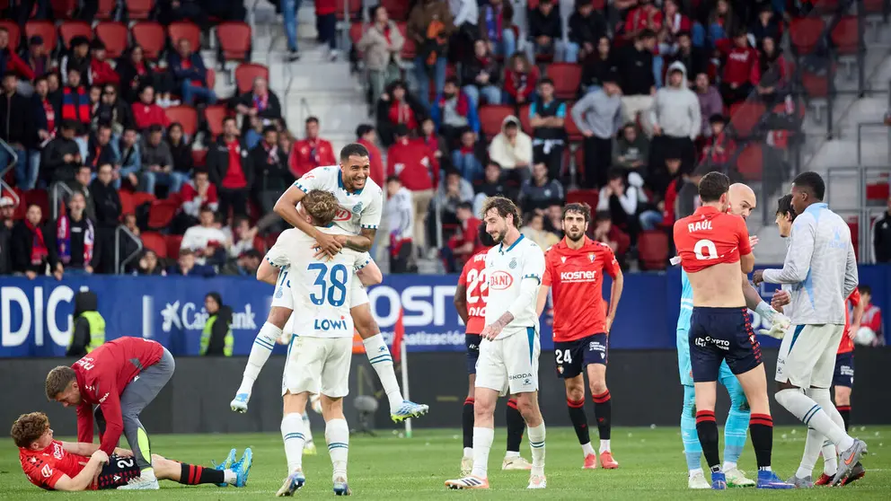 Partido de La Liga EA Sports entre CA Osasuna y RCD Espanyol disputado en el estadio de El Sadar en Pamplona. I&Ntilde;IGO ALZUGARAY