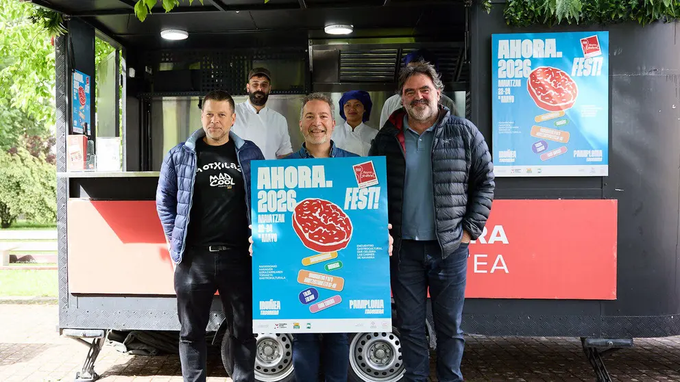 Presentaci&oacute;n oficial de Ahora.Fest! 2026, que se celebrar&aacute; los d&iacute;as 22, 23 y 24 de mayo en el parque de la Taconera de Pamplona. I&Ntilde;IGO ALZUGARAY