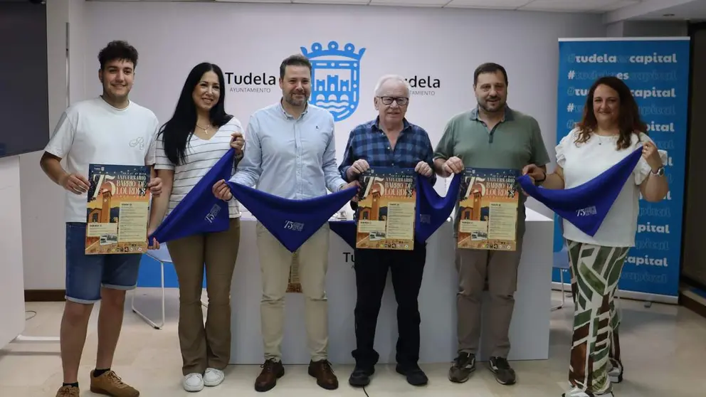 Presentación del programa por el 75 aniversario del barrio de Lourdes. AYUNTAMIENTO DE TUDELA