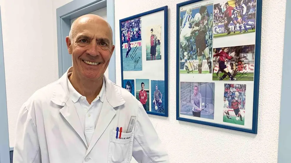 El doctor Jorge Fern&aacute;ndez de Prado en su consulta de Pamplona. Navarra.com