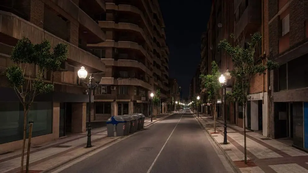 Vista de la zona de Tudela donde apareci&oacute; la ni&ntilde;a.