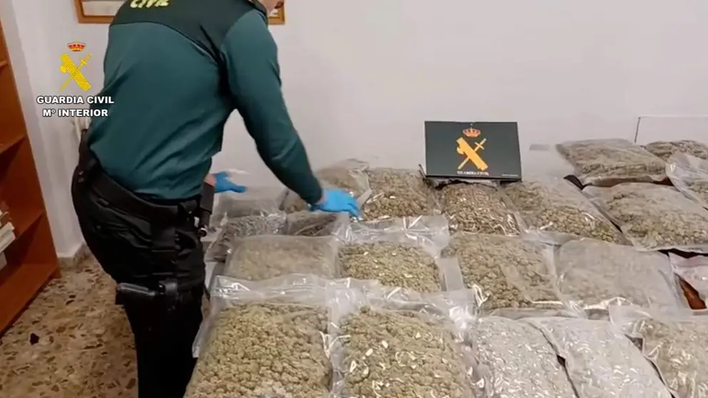 Imagen de la incautaci&oacute;n de las drogas por parte de Guardia Civil. CEDIDA