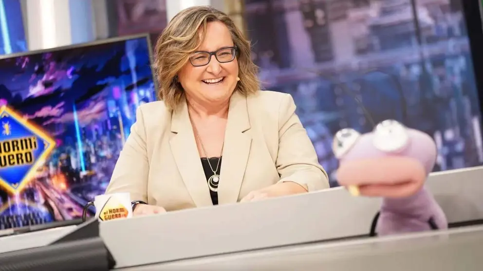 Mar&iacute;a Dab&aacute;n, periodista navarra en El Hormiguero.