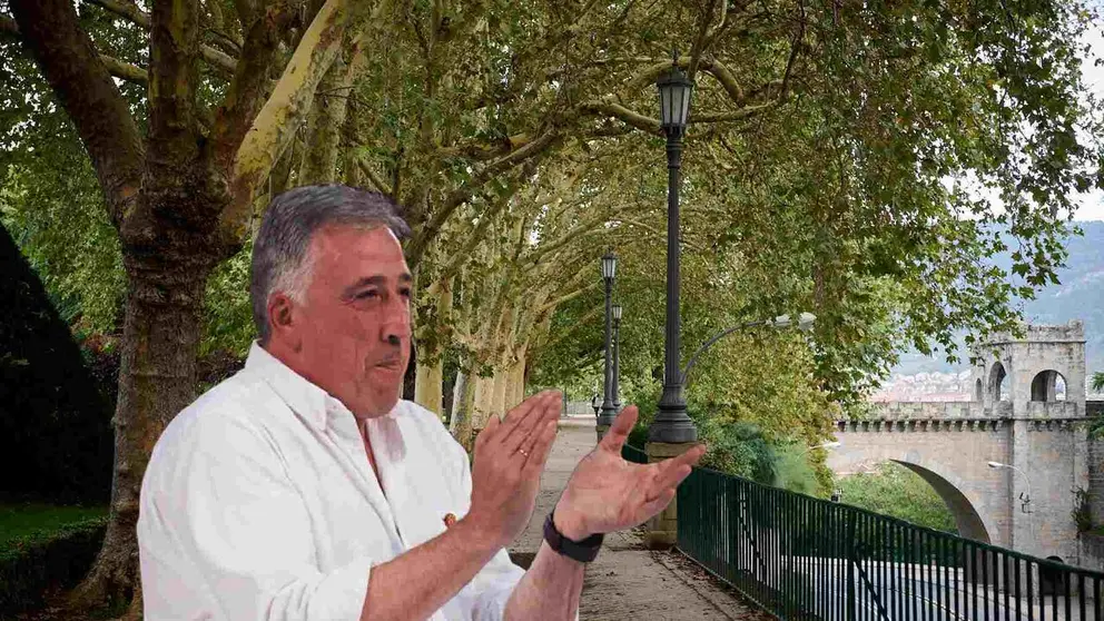 Fotomontaje de Joseba Asir&oacute;n sobre una foto del parque de La Taconera.
