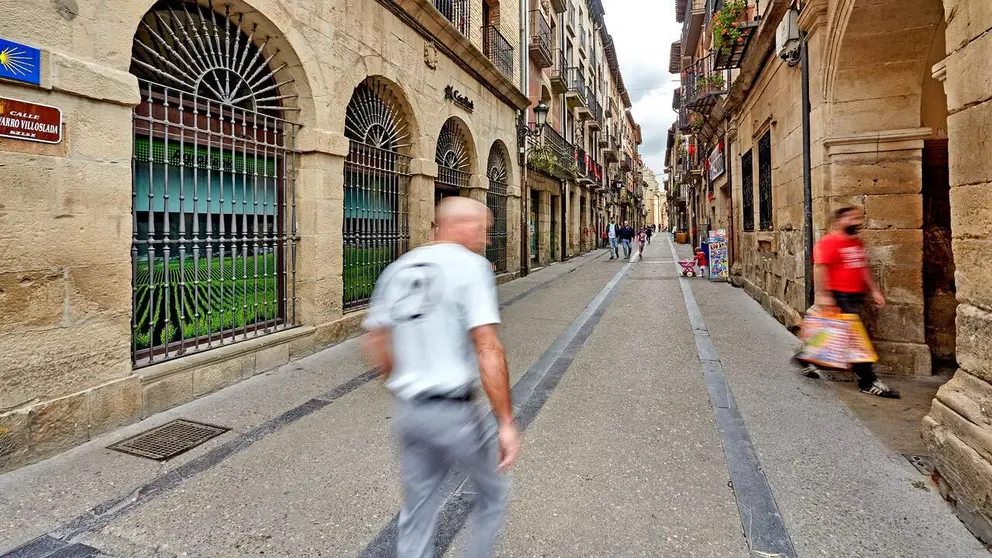 Calle de Navarro Villoslada en Viana. JAVIER CAMPOS / TURISMO DE NAVARRA