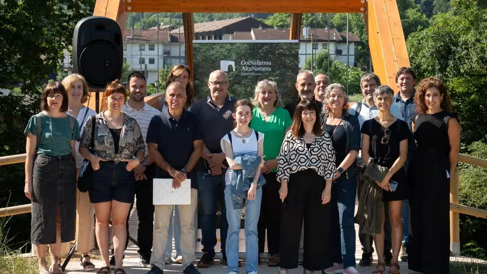Imagen de la inauguraci&oacute;n de la amplaci&oacute;n de la v&iacute;a verde del Bidasoa. CEDIDA