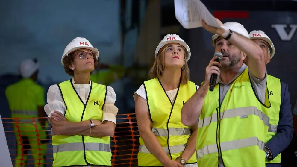 Visita de la presidenta Chivite a las obras del t&uacute;nel de Velate. GOBIERNO DE NAVARRA