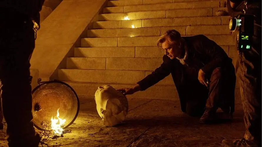 Christopher Nolan en el set de La Odisea rodando la entrada de los griegos en Troya