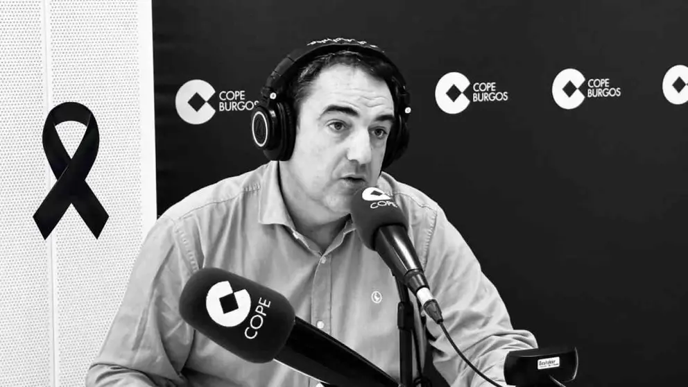 Sergio Corral ante el micr&oacute;fono. COPE BURGOS