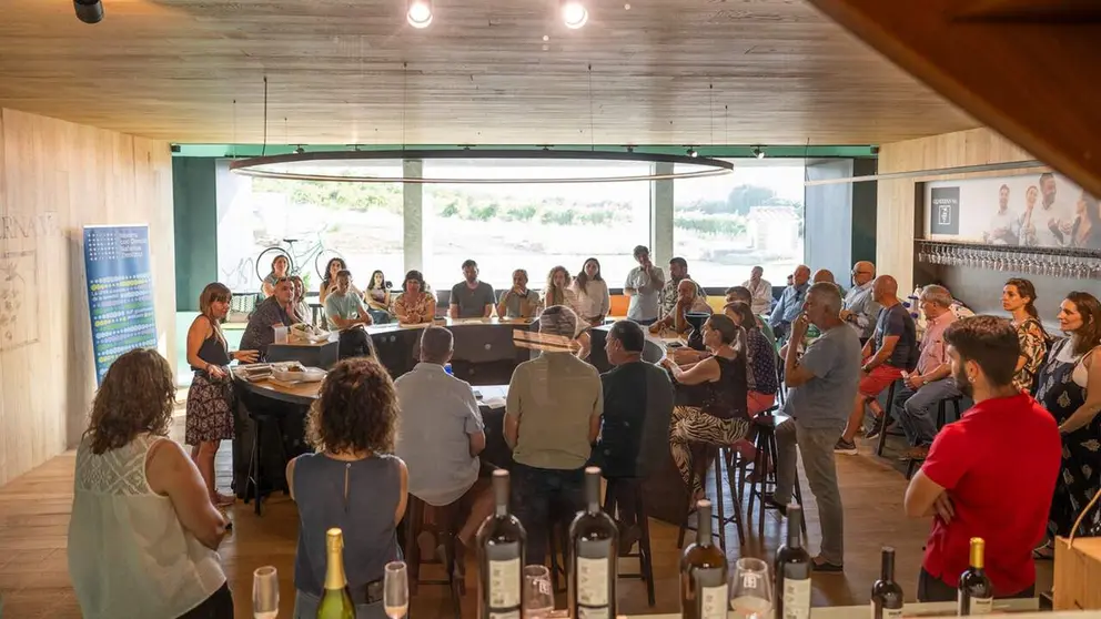 La actividad celebrada en las Bodegas Quaderna V&iacute;a se celebr&oacute; en Ig&uacute;zquiza. UPNA