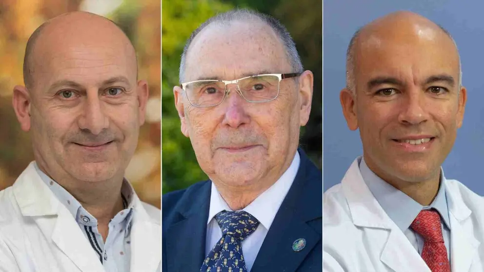 Enrique Baquero, Rafael Jordana y Gabriel Reina, autores del estudio. UNIVERSIDAD DE NAVARRA