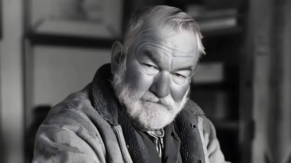 Hemingway en blanco y negro