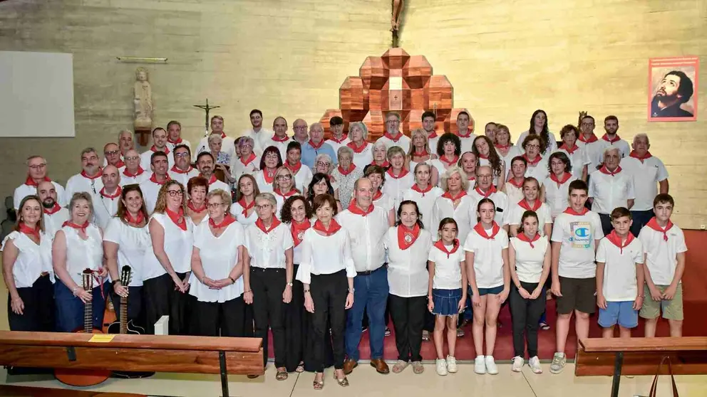 La Coral de Santiago en el homenaje a la Jota de San Ferm&iacute;n, del maestro Joaqu&iacute;n Madurga. CEDIDA
