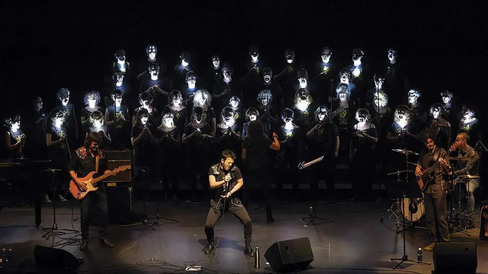 Imagen del espect&aacute;culo del cantante navarro Javier Erro. CEDIDA