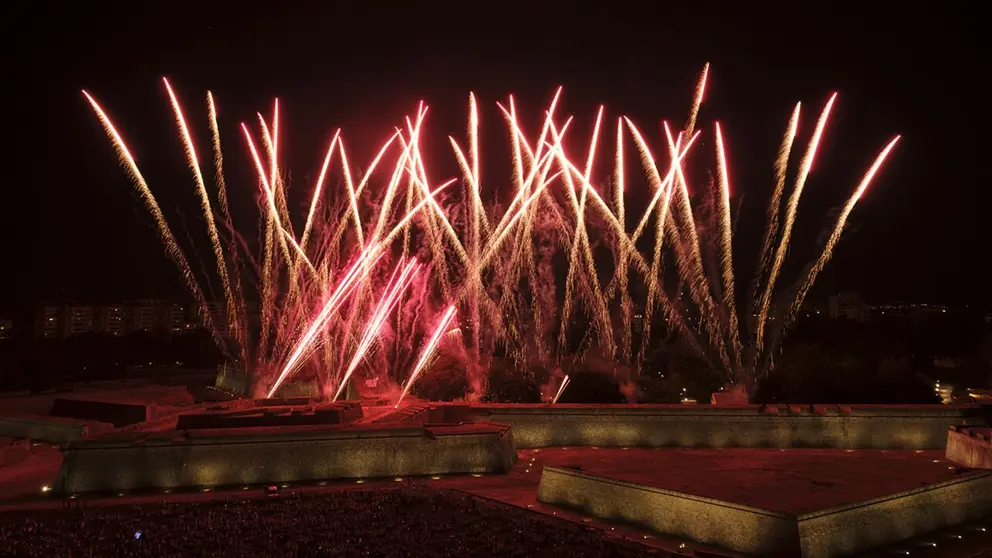 Imagen de los fuegos artificiales ganadores del certamen de San Ferm&iacute;n de 2026. AYUNTAMIENTO DE PAMPLONA