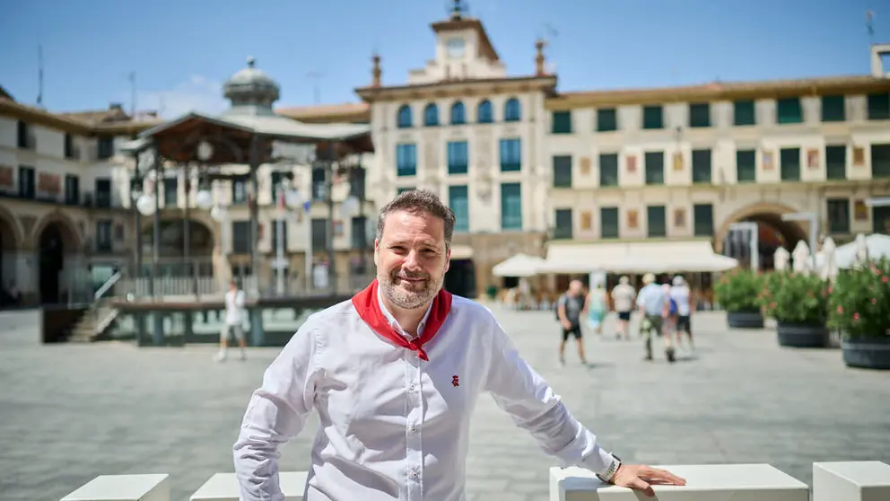 Alejandro Toquero, alcalde de Tudela. PABLO LASAOSA