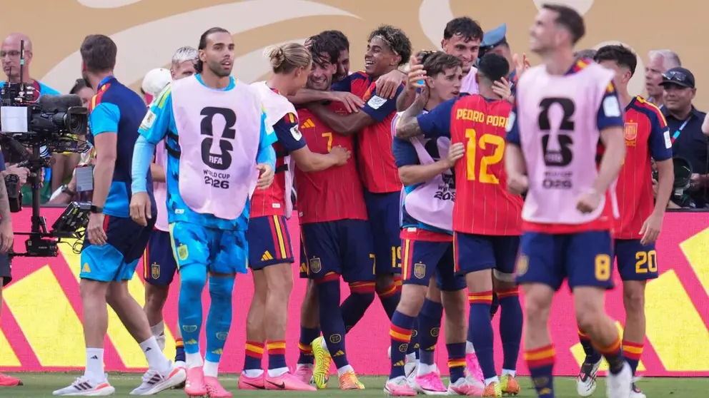 Celebraci&oacute;n del gol de Ferran Torres en la final del Mundial 2026 entre Espa&ntilde;a y Argentina. AFP7 / EUROPA PRESS