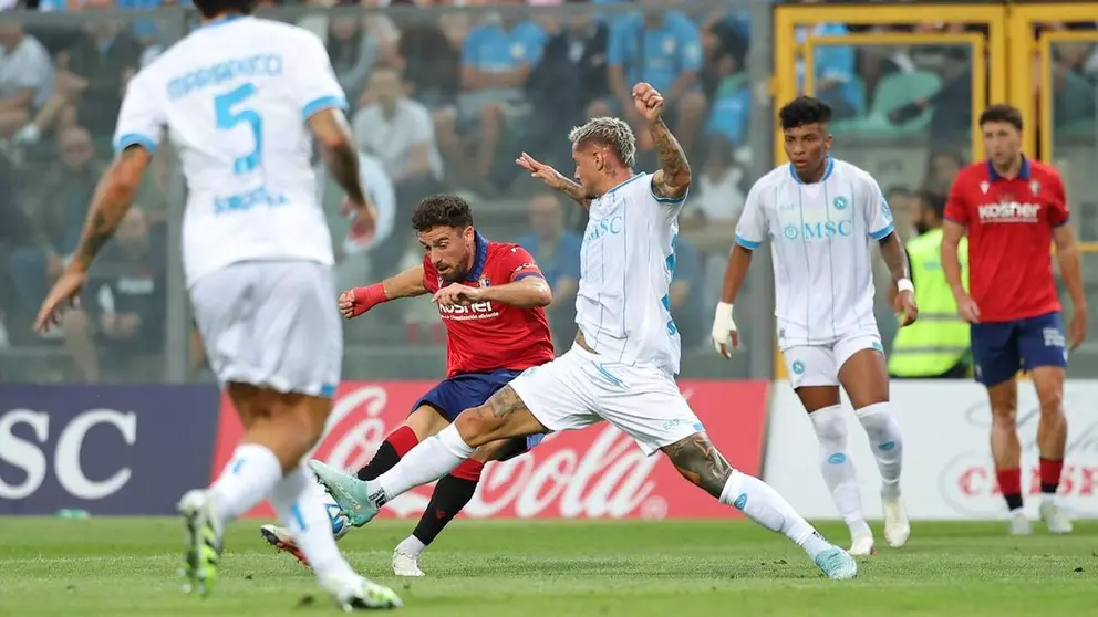 Partido entre Osasuna y el Napoli. C.A. OSASUNA